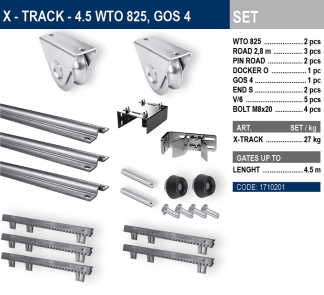 E-BOX X-TRACK - 4.5 WTO 825, GOS 4