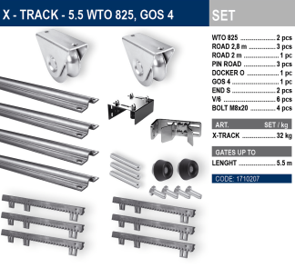 E-BOX X-TRACK - 5.5 WTO 825, GOS 4
